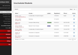 Unscheduled Students