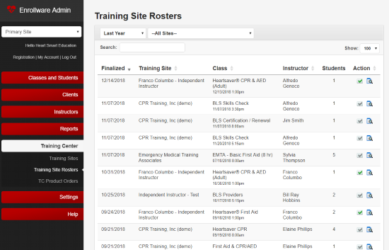 Automated Class and Student Rosters