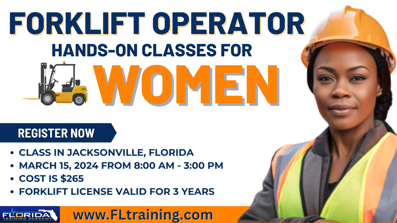 Forklift Operator Courses for Women in Jacksonville Florida