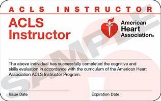 ACLS Instructor Card