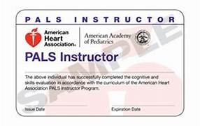 PALS Instructor Card